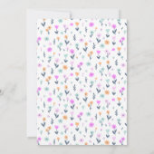 Wilde bloem - uitnodiging (Achterkant)