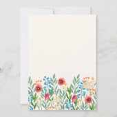 Wilde bloem - uitnodiging (Achterkant)