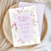 Wilde bloem - uitnodiging