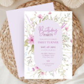 Wilde bloem - uitnodiging