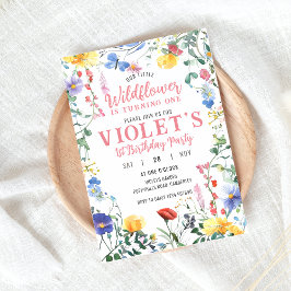 Wilde bloem - uitnodiging