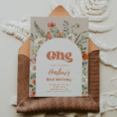 Wilde bloem - uitnodiging | Eerste wilde bloem