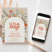 Wilde bloem - uitnodiging | Eerste wilde bloem