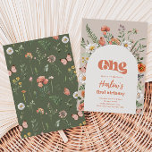 Wilde bloem - uitnodiging | Eerste wilde bloem