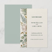 Wilde Bloem Varens Save The Date Kaart (Voorkant / Achterkant)