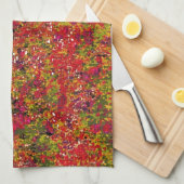 Wilde bloem Veldschilderen - Keukenhanddoek (Quarter Fold)