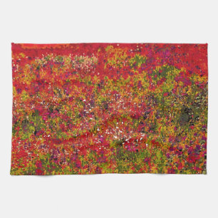 Wilde bloem Veldschilderen - Keukenhanddoek