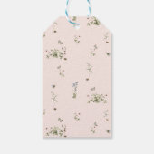 Wilde bloem | Verblijfsfeest Dank u Labels geven Cadeaulabel (Achterkant)