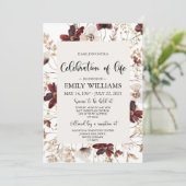 Wilde bloem Viering van het leven Kaart (Staand voorkant)