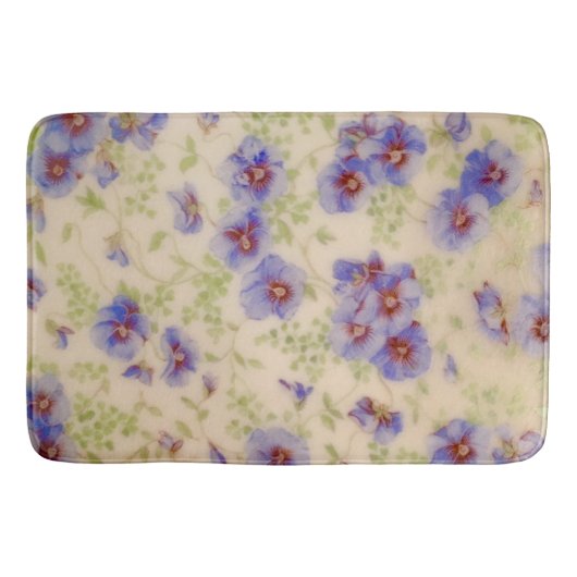 Wilde bloem Violet Bath Mat (Voorkant)