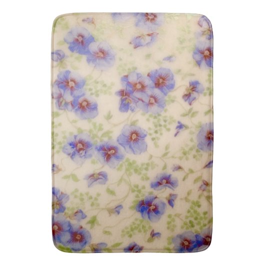 Wilde bloem Violet Bath Mat (Voorkant Verticaal)