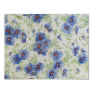 Wilde bloem Violet Foto afdrukken