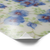 Wilde bloem Violet Foto afdrukken (Hoek)