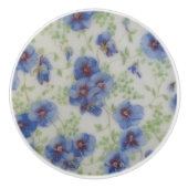 Wilde bloem Violet Keramisch Knob Keramische Knop (Voorkant)