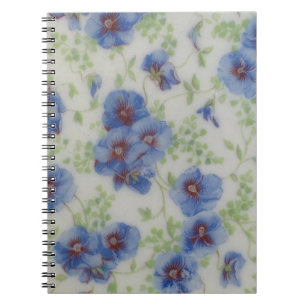 Wilde bloem Violet Spiral Notitieboek