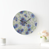 Wilde bloem Violet Wall klok (Huis)