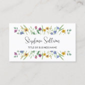 Wilde bloem visitekaartje (Voorkant)