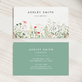 Wilde bloem visitekaartje