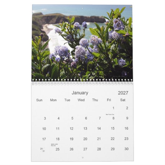 Wilde bloem Vistas kalender 2012 (Jan 2027)