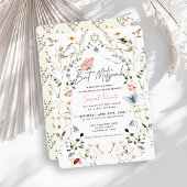 Wilde Bloem Vlinder Bij Bat Mitzvah Kaart