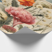 Wilde Bloem Vlinder Cadeaupapier (Hoek)