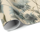 Wilde Bloem Vlinder Cadeaupapier (Rol Hoek)