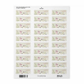 Wilde Bloem Vlinder Feestje Retouradres Label (Full Sheet)