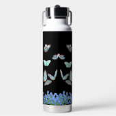 Wilde Bloem Vlinder Tuin Waterfles (Voorkant)