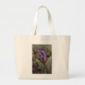 Wilde bloem: Vroege Paarse orchideeën Grote Tote Bag (Voorkant)