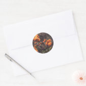Wilde bloem: Wallbloem Ronde Sticker (Envelop)
