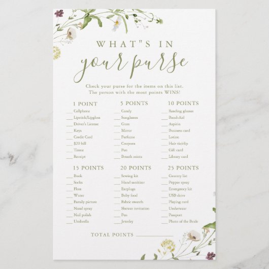 Wilde bloem wat er in je paarse vrijgezellenfeest  (Voorkant)