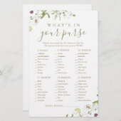 Wilde bloem wat er in je paarse vrijgezellenfeest  (Voorkant / Achterkant)