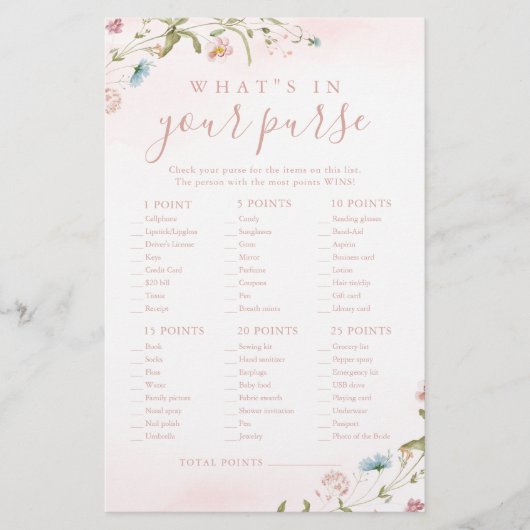 Wilde bloem wat er in je paarse vrijgezellenfeest  (Voorkant)