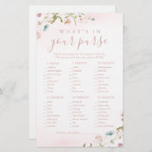 Wilde bloem wat er in je paarse vrijgezellenfeest  (Voorkant / Achterkant)