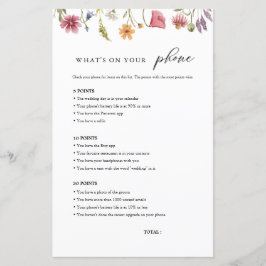 Wilde bloem wat op uw Spel van het Vrijgezellenfee