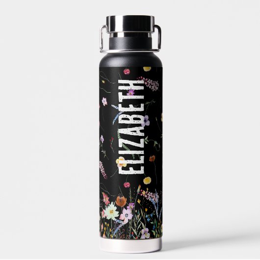 Wilde bloem waterfles (Achterkant)