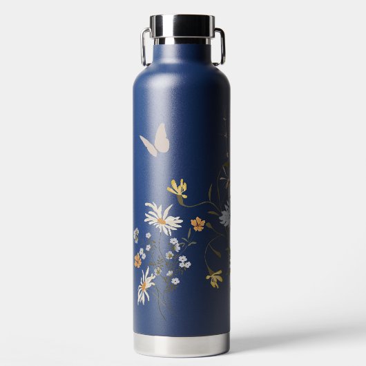 Wilde bloem waterfles (Voorkant)