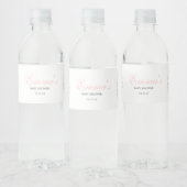 Wilde bloem waterlabels, waterfleslabels waterfles etiket (Flessen)