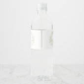 Wilde bloem waterlabels, waterfleslabels waterfles etiket (Achterkant)