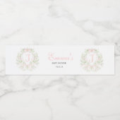 Wilde bloem waterlabels, waterfleslabels waterfles etiket (Enkel label)