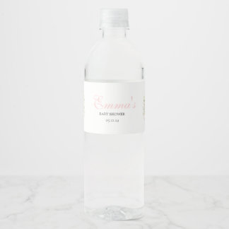 Wilde bloem waterlabels, waterfleslabels waterfles etiket