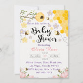 Wilde Bloem Waterverf Bijen Kaart (Voorkant)