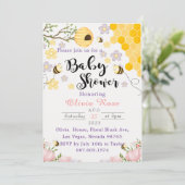 Wilde Bloem Waterverf Bijen Kaart (Staand voorkant)