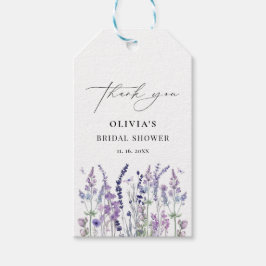  Wilde Bloem Waterverf Bloem Bruiloft Feest  Cadeaulabel