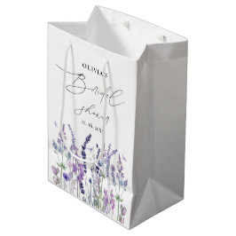  Wilde Bloem Waterverf Bloem Bruiloft Feest  Medium Cadeauzakje