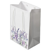 Wilde Bloem Waterverf Bloem Bruiloft Feest Medium Cadeauzakje (Achterkant Gekanteld)