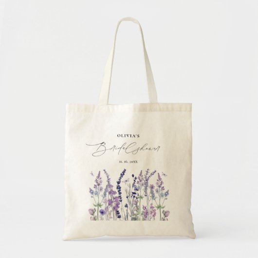  Wilde Bloem Waterverf Bloem Bruiloft Feest  Tote Bag (Voorkant)