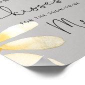 Wilde bloem waterverf bloem hoe veel kusjes poster (Hoek)