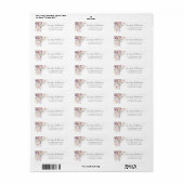 Wilde Bloem Waterverf Bloem Retouradres Etiket (Full Sheet)