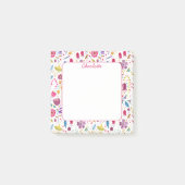 Wilde Bloem Waterverf Bloemstuk Gepersonaliseerd Post-it® Notes (Voorkant)